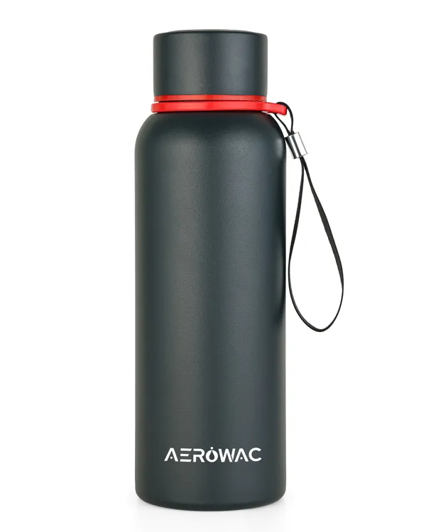 Kaia_Double_Wall_Stainless_Steel_Bottle_|_Wide_Mouth_|_Hot_&_Cold_|_600ml_,_Black