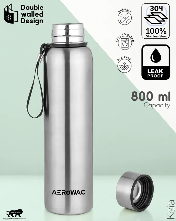 Kaia_Double_Wall_Stainless_Steel_Bottle_|_Wide_Mouth_|_Hot_&_Cold_|_800ml,_Silver