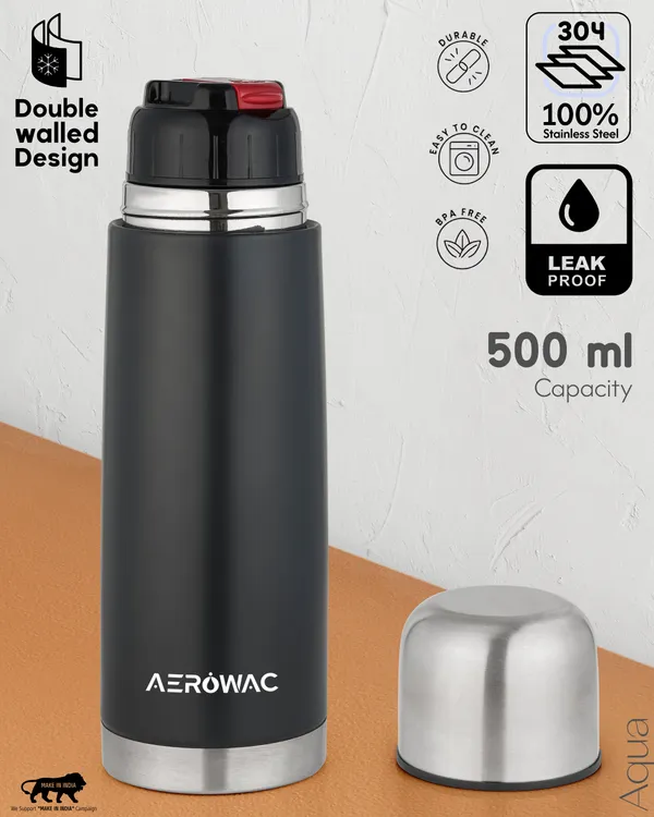 Aqua_Double_Wall_Vacuum_Insulated_Stainless_Steel_Bottle_|_Hot_&_Cold_24_Hours_|_Leak-Proof_|_BPA-Free_500ml,_Grey