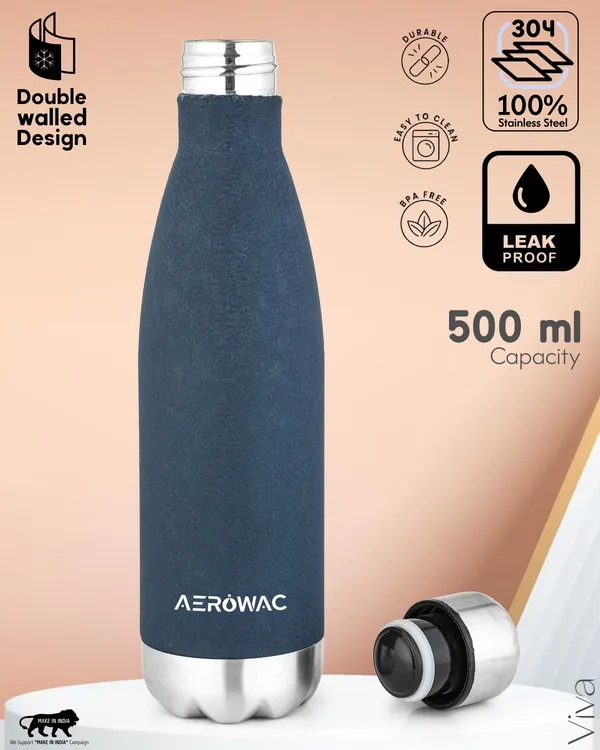 Viva_Double_Wall_Insulated_Stainless_Steel_Water_Bottle_|_Hot_&_Cold_|_Stylish_Premium_Design_|_500ml,_Blue