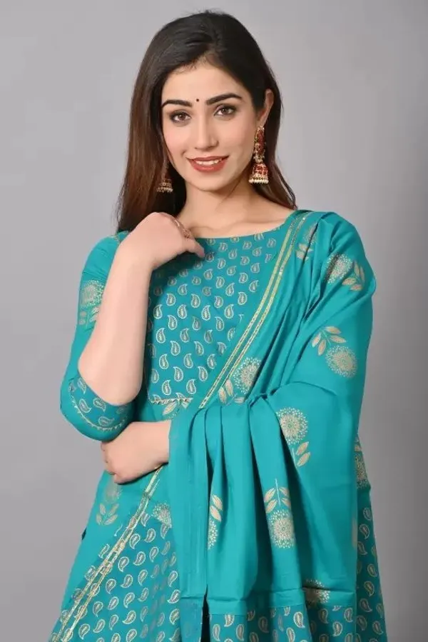 Blue_Cotton_Solid_Regular_Kurta_Palazzo_&_Dupatta_Set_For_Women