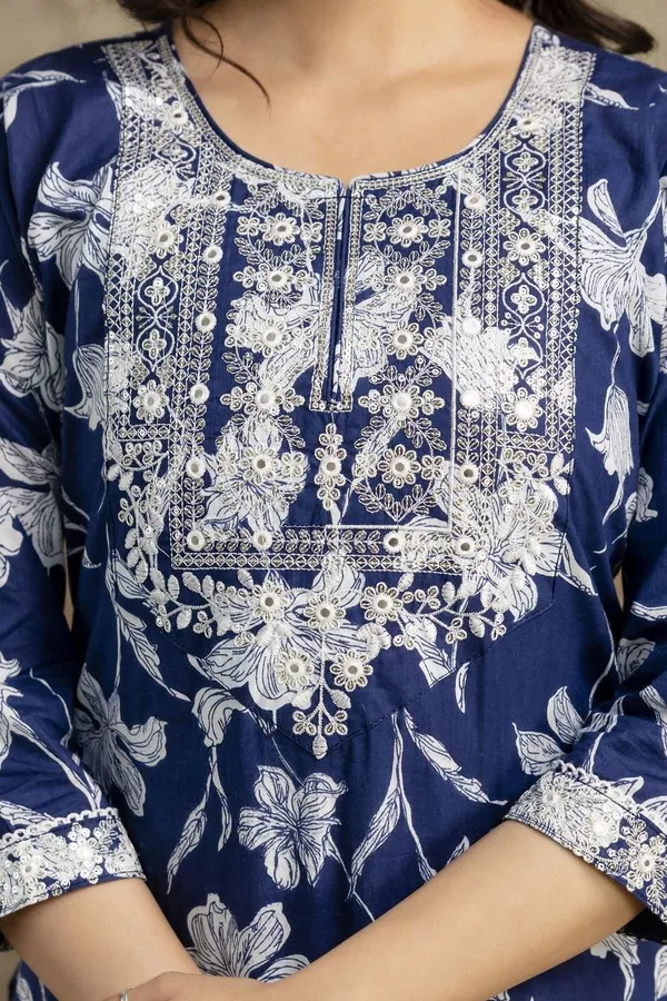 Blue_Cotton_Embroidered_Regular_Kurta_Salwar_&_Dupatta_Set_For_Women