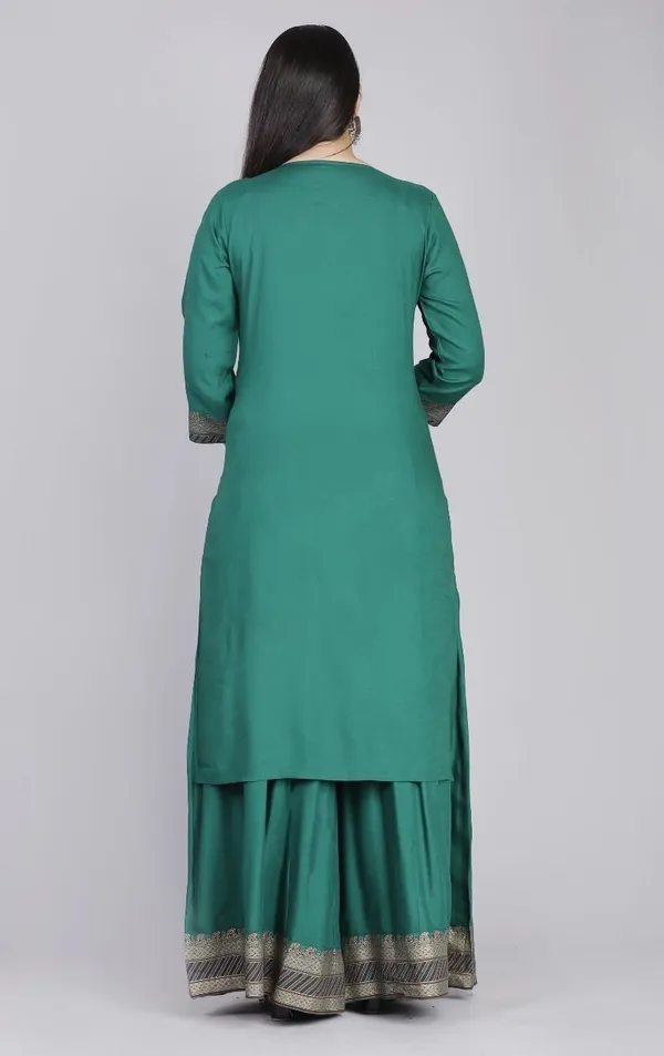 Green_Rayon_Solid_Regular_Kurta_Sharara_&_Dupatta_Set_For_Women
