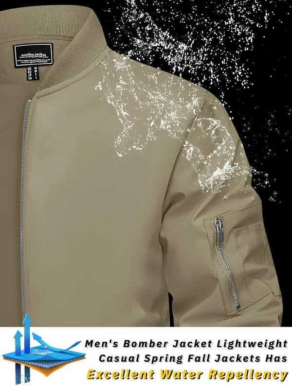 Beige_Premium_Polyester_Jacket_For_Men