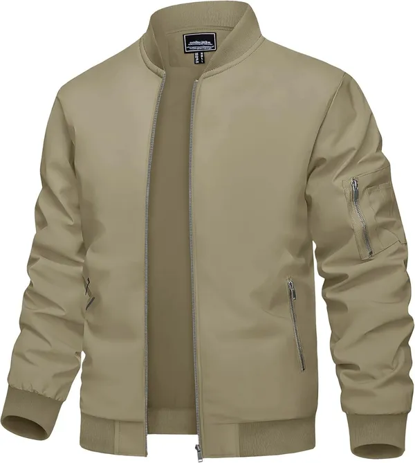 Beige_Premium_Polyester_Jacket_For_Men