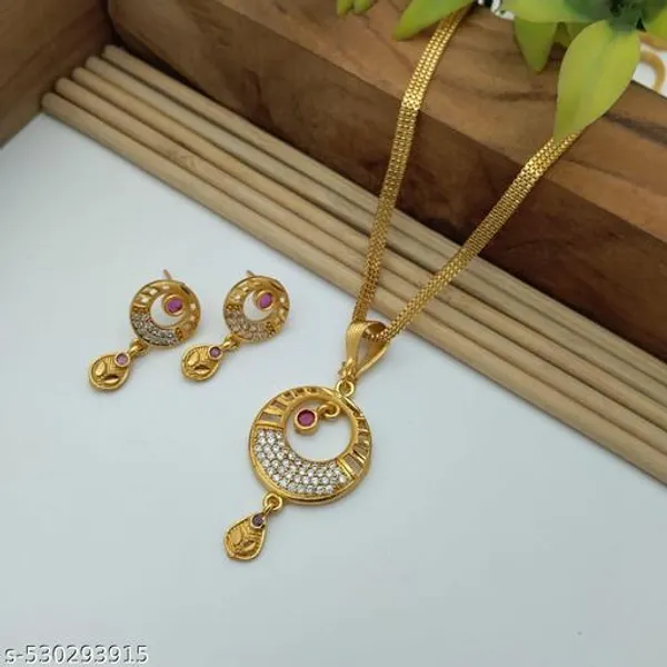 Multicolor_Elegant_Deisgn_Alloy_Earring_&_Necklace_Set_For_Women