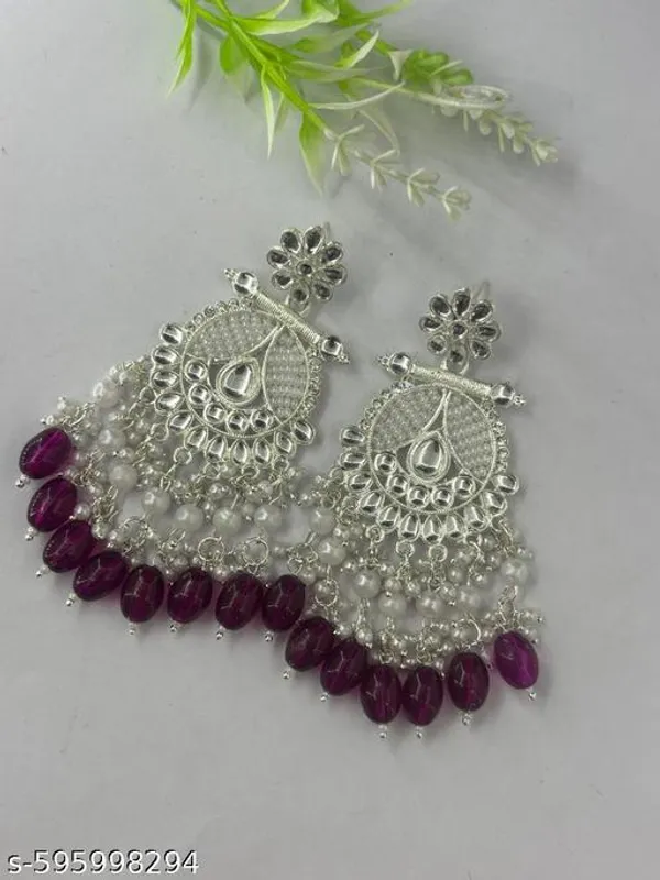 Silver_Elegant_Deisgn_Alloy_Earrings_For_Women