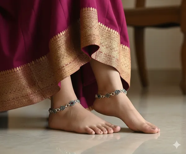 Multicolor_Elegant_Deisgn_Alloy_Anklet_For_Women