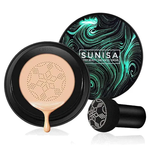 SUNISA_BB_And_Full_Coverage_CC_Cream_Foundation_For_All_Skin_Types_With_Mushroom_Head_Air_Cushion_20G_And_1_The_Matte_Fixer_With_1_Nude_Eyeshadow_Palatte-_(Pack_Of_3)