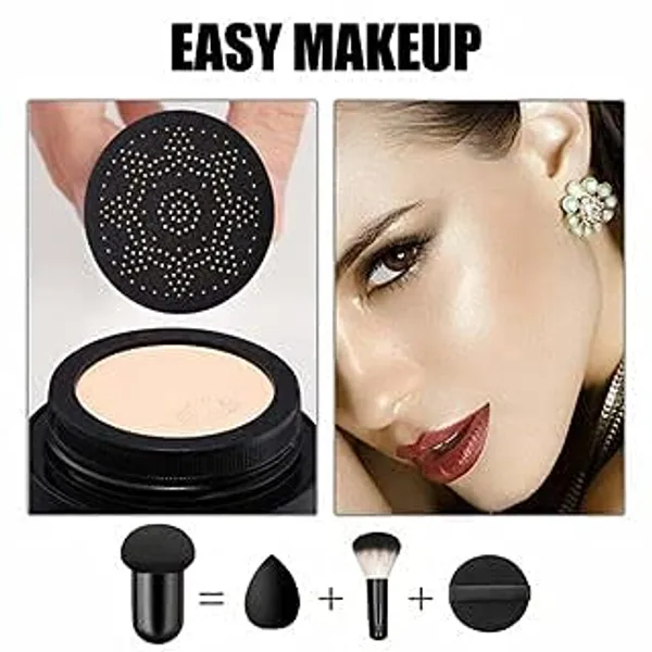 SUNISA_BB_And_Full_Coverage_CC_Cream_Foundation_For_All_Skin_Types_With_Mushroom_Head_Air_Cushion_20G_And_1_The_Matte_Fixer_With_1_Nude_Eyeshadow_Palatte-_(Pack_Of_3)