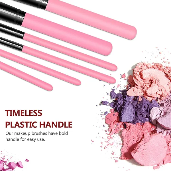 SUNISA_Pink_Soft_Synthetic_Bristle_Light_Weight_Multipurpose_Makeup_Brushes_Set_of_12_with_Case_-_(Pack_of_13)