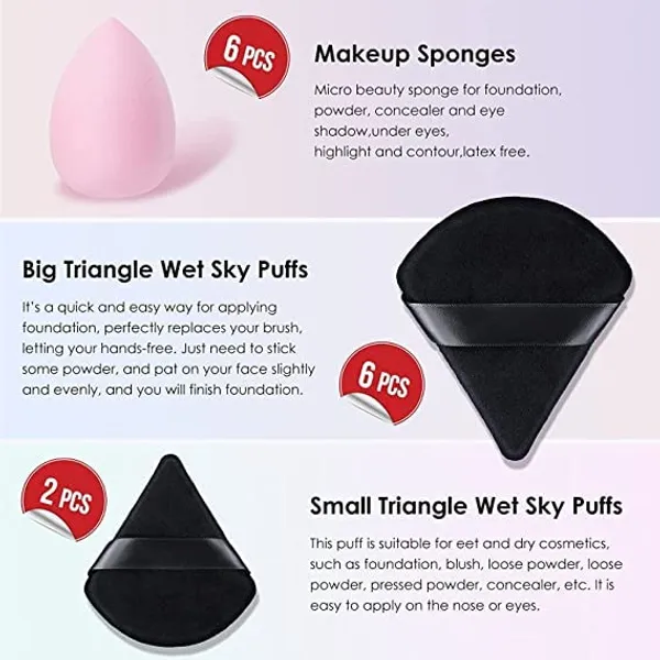 SUNISA_Powder_Puff_Soft_Face_Triangle_Makeup_Puff_for_Loose_Powder_Body_Cosmetic_Foundation_Sponges_Beauty_Blender_Makeup_Tool_Multicolors_5_Pieces