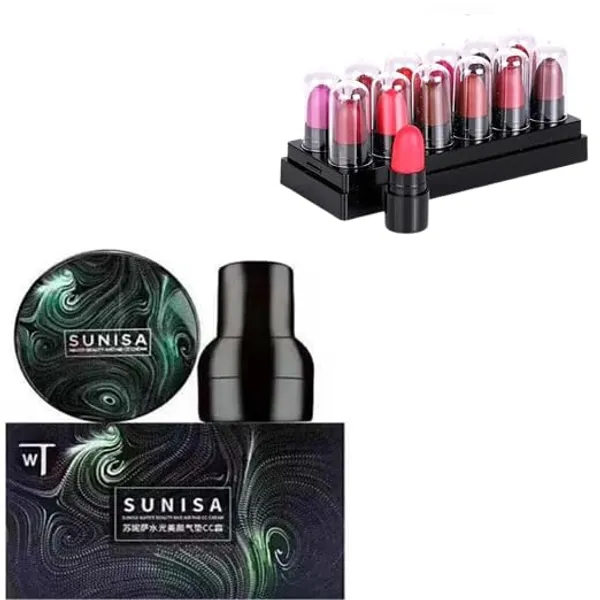 SUNISA_Foundation,_Mushroom_Cushion_&_Lipstick_Combo
