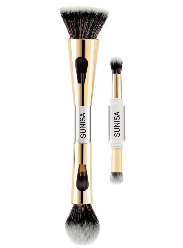 SUNISA_Professional_Synthetic_Dual-Ended_Foundation_Brush