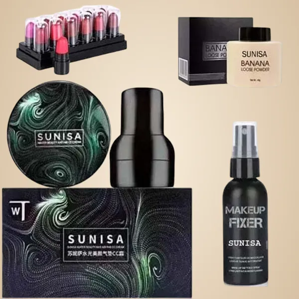 SUNISA_Professional_Lipsticks_&_Cushion_Foundation_Combo