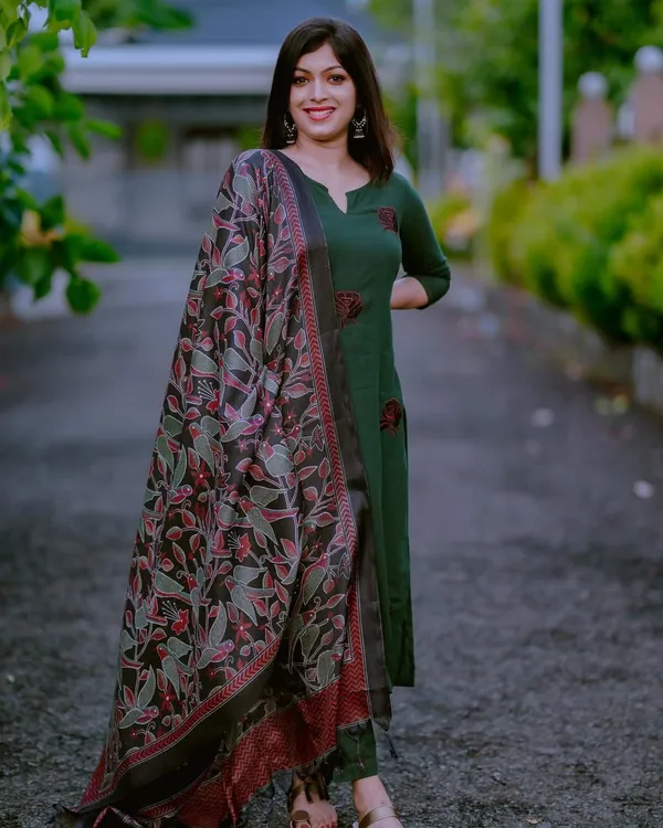 Green_Bottle_Green_Khadi_3-Piece_Set