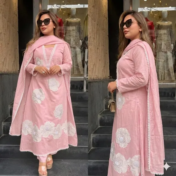 Baby_Pink_Anarkali_Embroidery_Suit_Set
