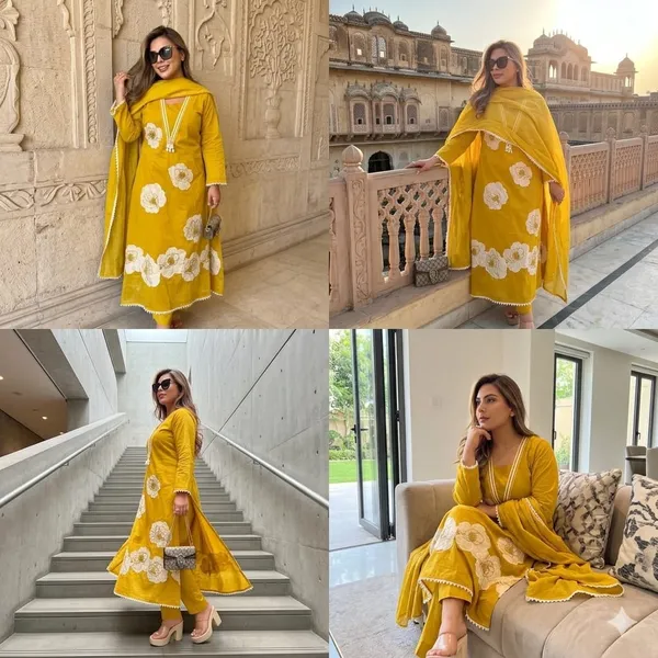 Mustard_Yellow_Anarkali_Embroidery_Suit_Set