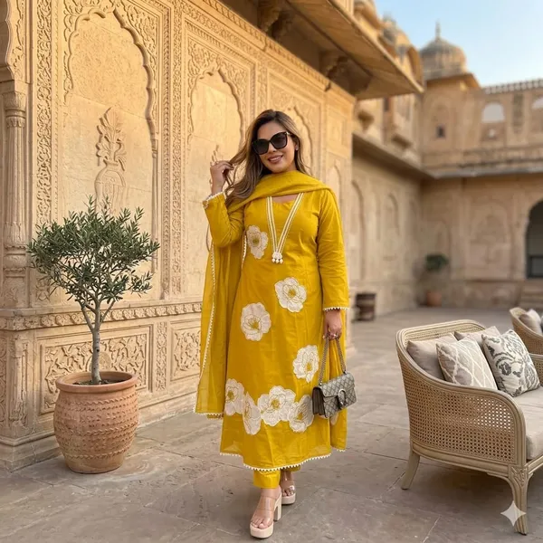 Mustard_Yellow_Anarkali_Embroidery_Suit_Set