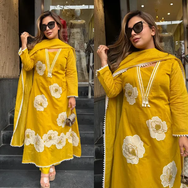 Mustard_Yellow_Anarkali_Embroidery_Suit_Set