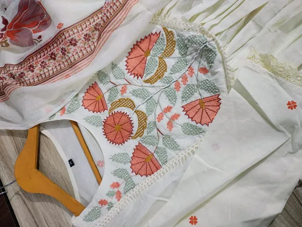 Ivory_White_Cotton_Designer_Anarkali_Set