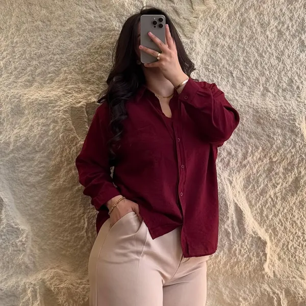 Maroon_Cotton_Shirt_&_Pant_Set
