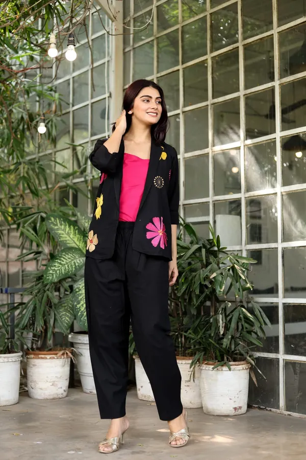 Women's_Black_Floral_Jacket_Co-Ord_Set