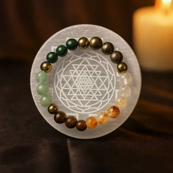 Dhan_Yog_Bracelet_+_FREE_Shree_Yantra_Selenite_Charging_Plate