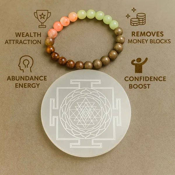 Money_Magnet_Bracelet_+_FREE_Shree_Yantra_Selenite_Charging_Plate