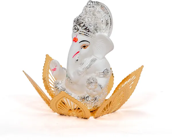 White_&_Gold_Premium_Quality_Brass_Religious_Idol_&_Figurine
