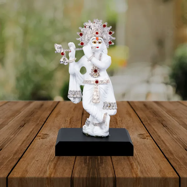 White_&_Peach_Premium_Quality_Resin_Religious_Idol_&_Figurine_(Pack_Of_2)