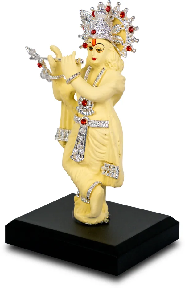 White_&_Peach_Premium_Quality_Resin_Religious_Idol_&_Figurine_(Pack_Of_2)
