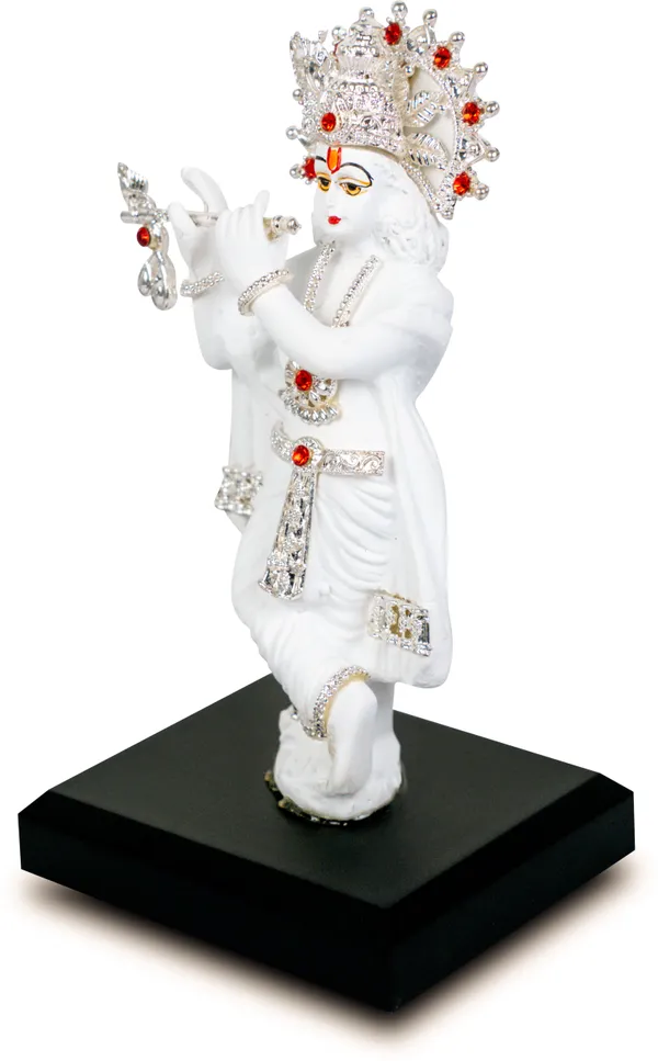 White_&_Peach_Premium_Quality_Resin_Religious_Idol_&_Figurine_(Pack_Of_2)