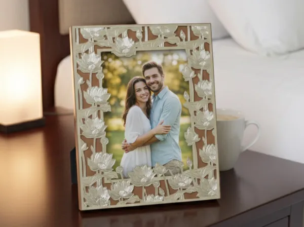 Luxury_Floral_Carved_Photo_Frame_-_Perfect_Anniversary_or_Wedding_Gift_-_Artisan_Lotus_Design_Frame_for_Bedside_&_Living_Room