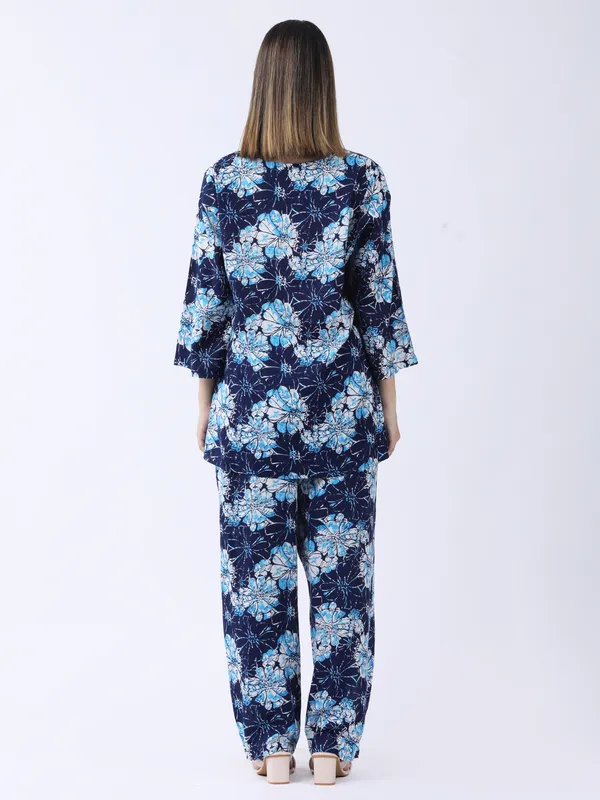 Navy_Blue_Cotton_Premium_&_Elegant_Stylish_Long_Sleeves_Co-Ord_Set_For_Women