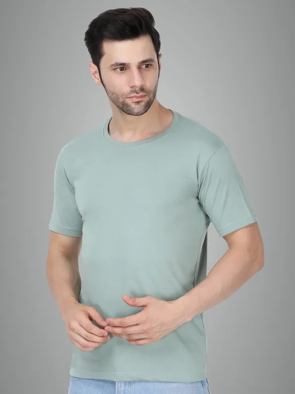 Green_Cotton_Premium_&_Elegant_T-Shirt_For_Men
