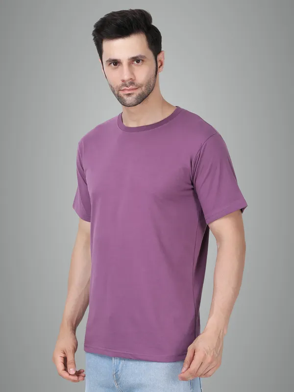 Purple_Cotton_Premium_&_Elegant_T-Shirt_For_Men