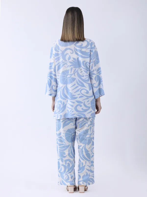 Sky_Blue_Cotton_Premium_&_Elegant_Stylish_Long_Sleeves_Co-Ord_Set_For_Women