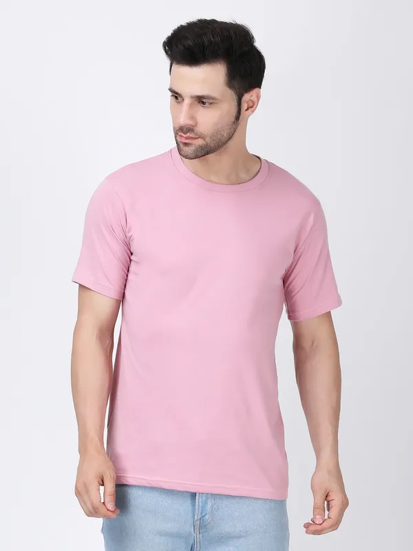 Pink_Cotton_Premium_&_Elegant_T-Shirt_For_Men