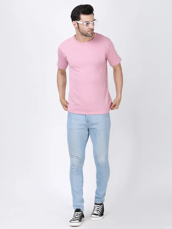 Pink_Cotton_Premium_&_Elegant_T-Shirt_For_Men