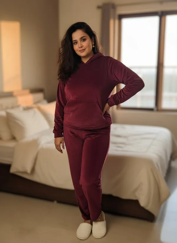 Wine_Velvet_Premium_&_Elegant_Night_Suit_For_Women