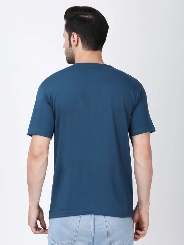 Blue_Cotton_Premium_&_Elegant_T-Shirt_For_Men