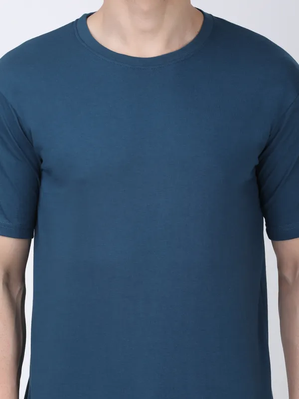 Blue_Cotton_Premium_&_Elegant_T-Shirt_For_Men