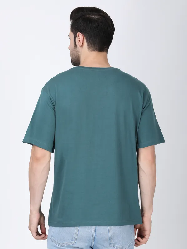Green_Cotton_Premium_&_Elegant_Oversized_T-Shirt_For_Men