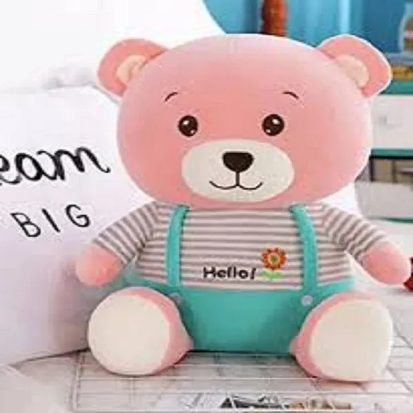 Brown_&_Pink_Poly_Fiber_Teddy_Bears_For_Boys_And_Girls