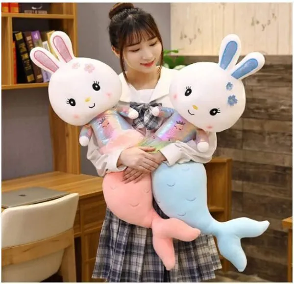 Blue_Quality_Fiber_Rabbit_Mermaid_Soft_Doll_For_Boys_And_Girls
