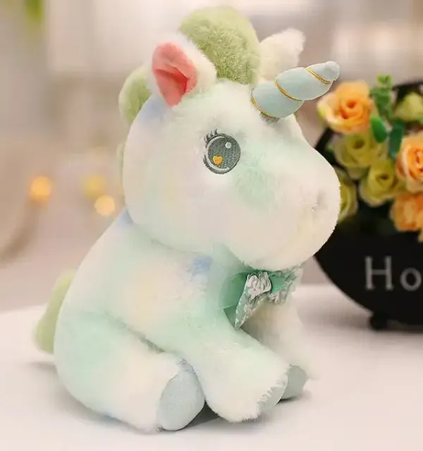 Green_Quality_Fiber_Kawaii_Pony_Unicorn_Teddy_Bears_For_Boys_And_Girls