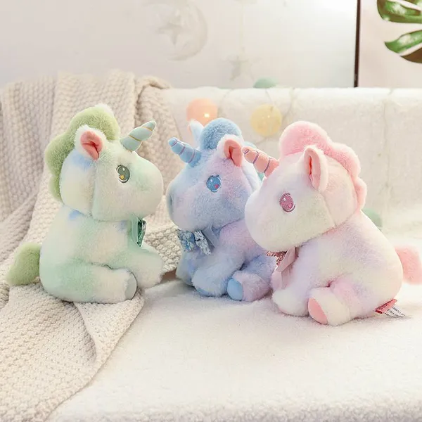 Green_Quality_Fiber_Kawaii_Pony_Unicorn_Teddy_Bears_For_Boys_And_Girls