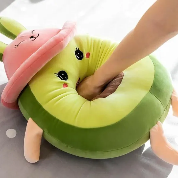 Green_Quality_Fiber_Fruit_Avocado_Cushions_&_Pillows_For_Boys_And_Girls