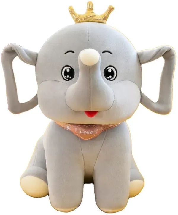 Grey_Microfiber_Crown_Heart_Elephant_Soft_Doll_For_Boys_And_Girls